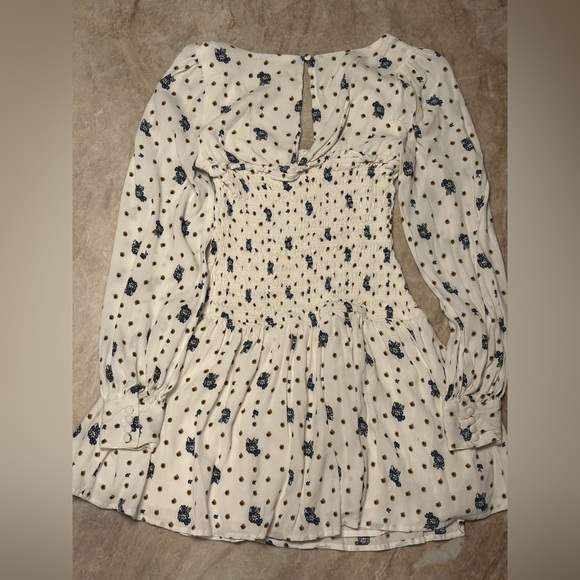 Free People | Floral Long Sleeve Dress - Picture 5 of 6